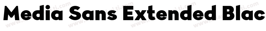 Media Sans Extended Black字体转换